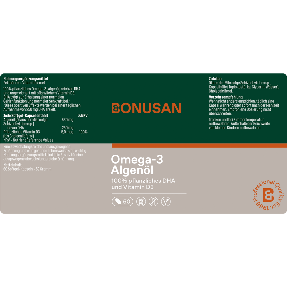 Omega-3 Algenöl