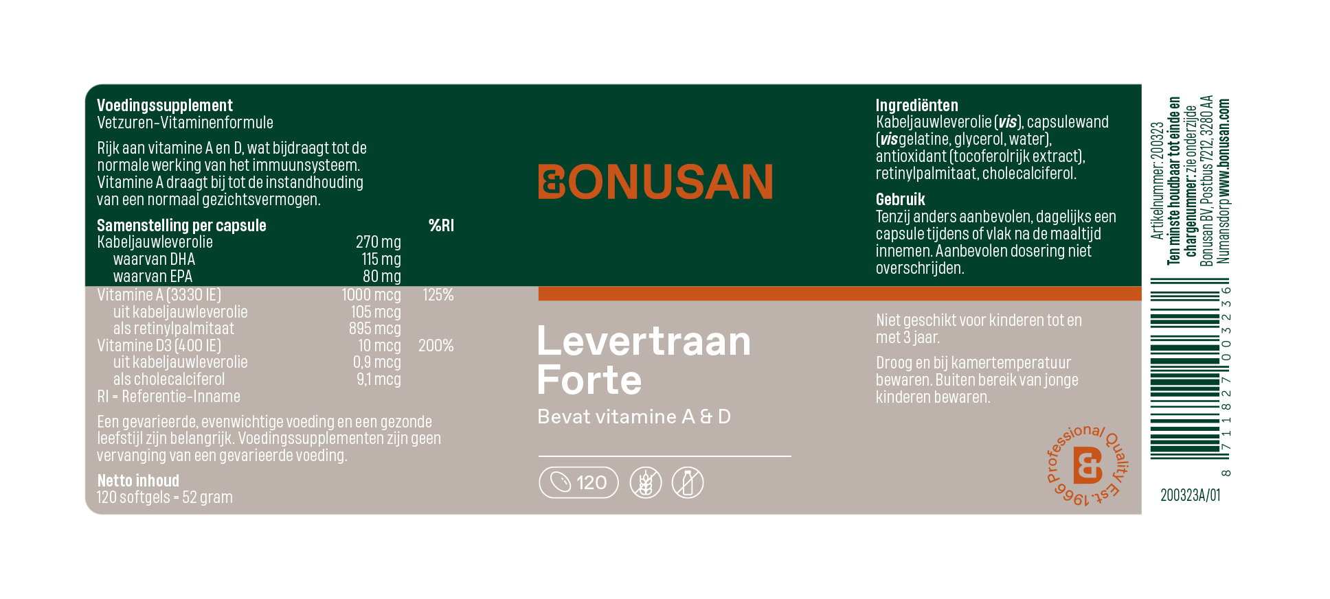 Levertraan Forte 