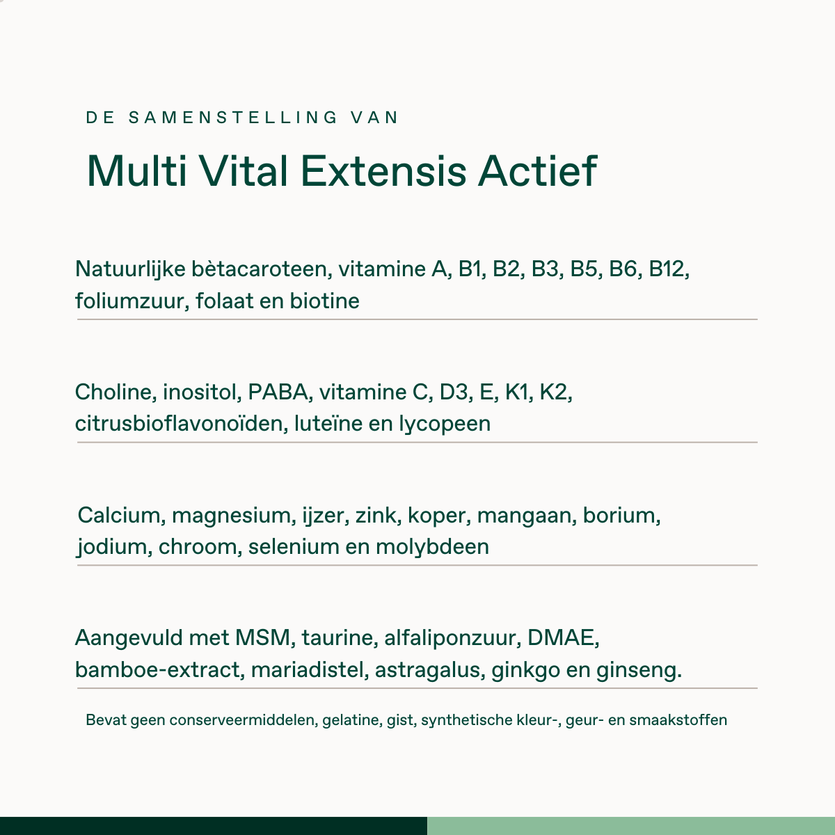 Multi Vital Extensis Actief