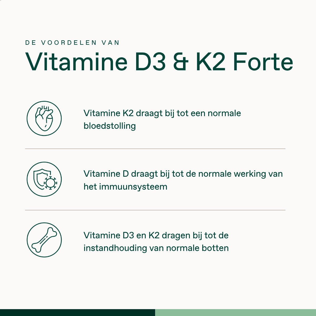 Vitamine D3 & K2 Forte
