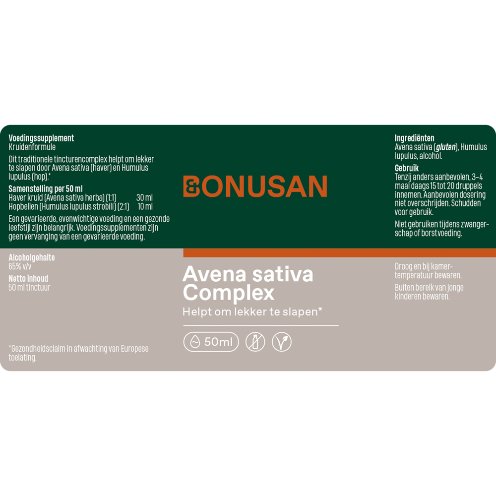 Avena sativa complex tinctuur