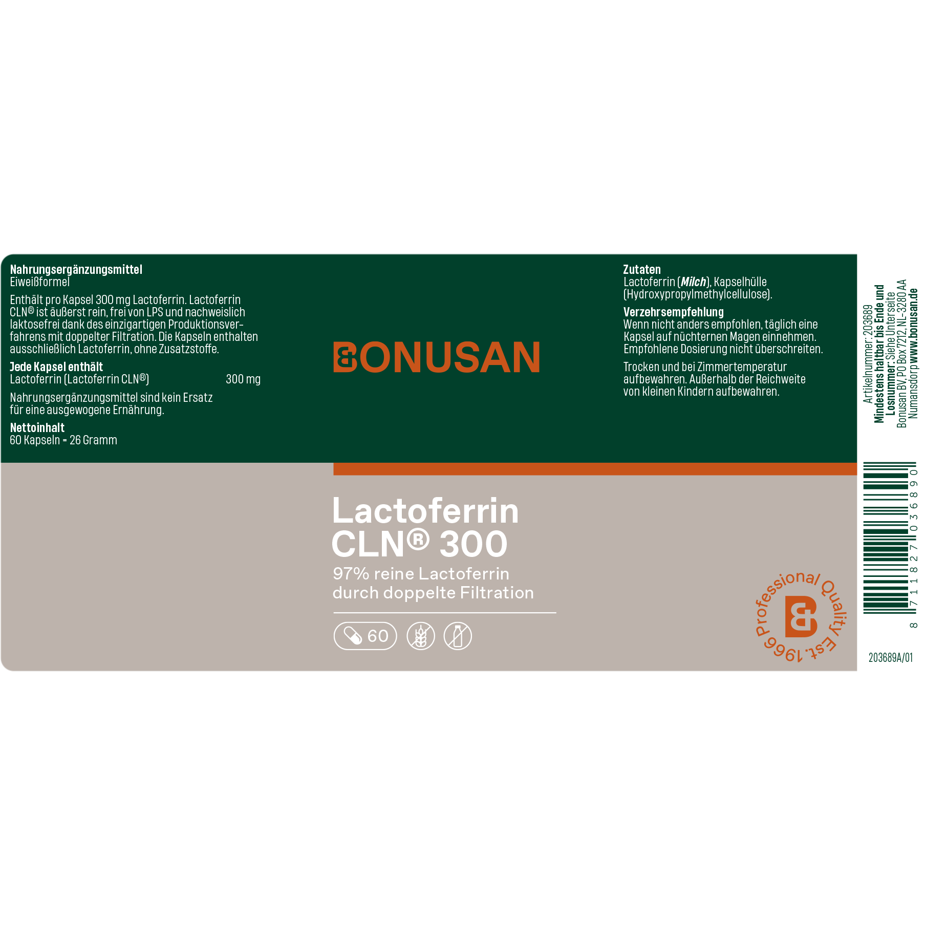 Lactoferrin CLN® 300 Lactoferrin CLN® 300