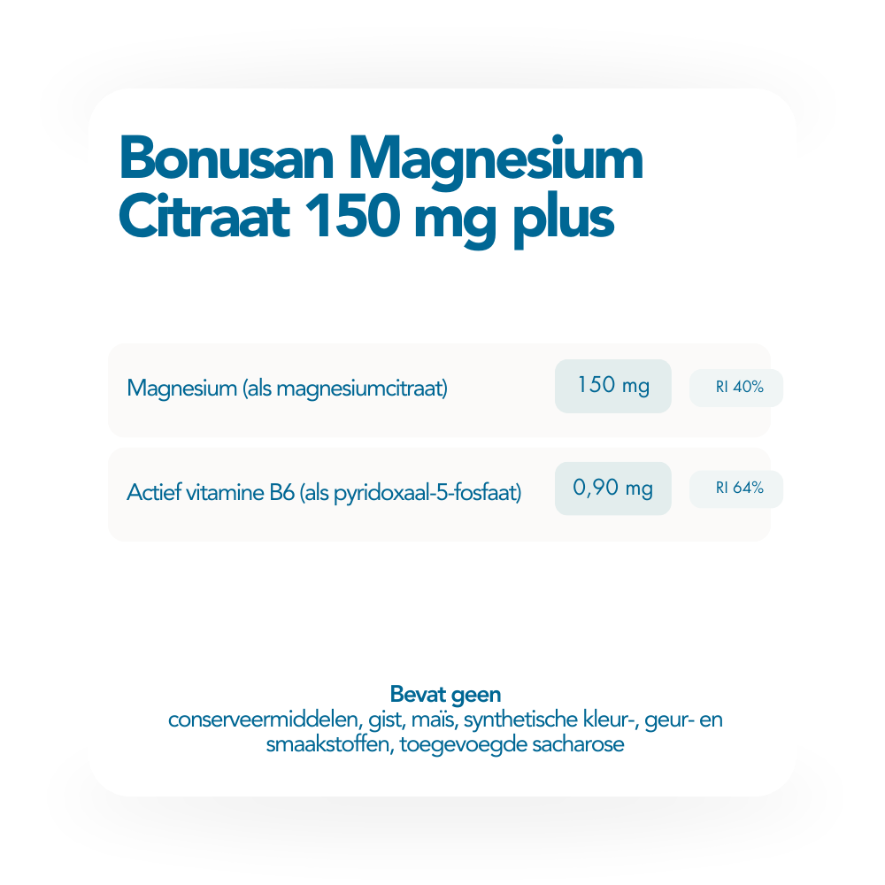 Magnesium Citraat 150 mg plus
