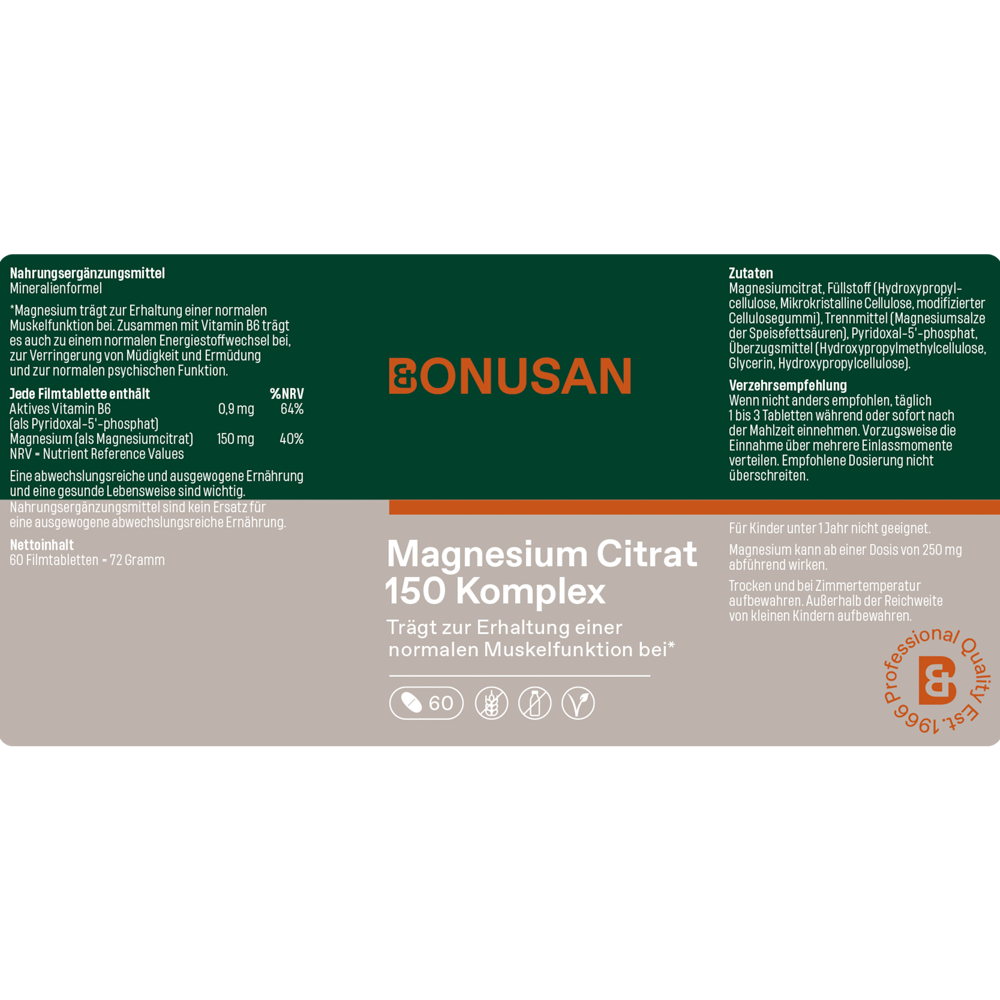 Magnesium Citrat 150 Komplex
