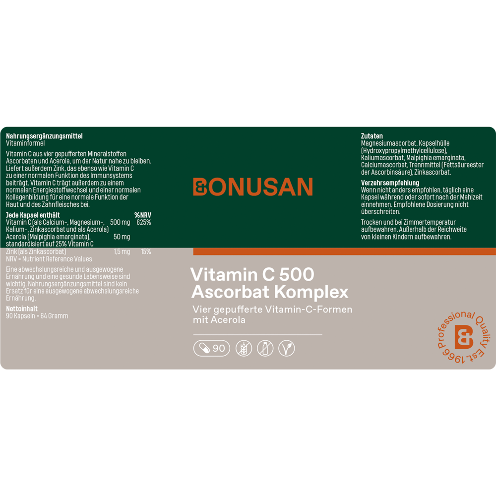 Vitamin C 500 Ascorbat Komplex 