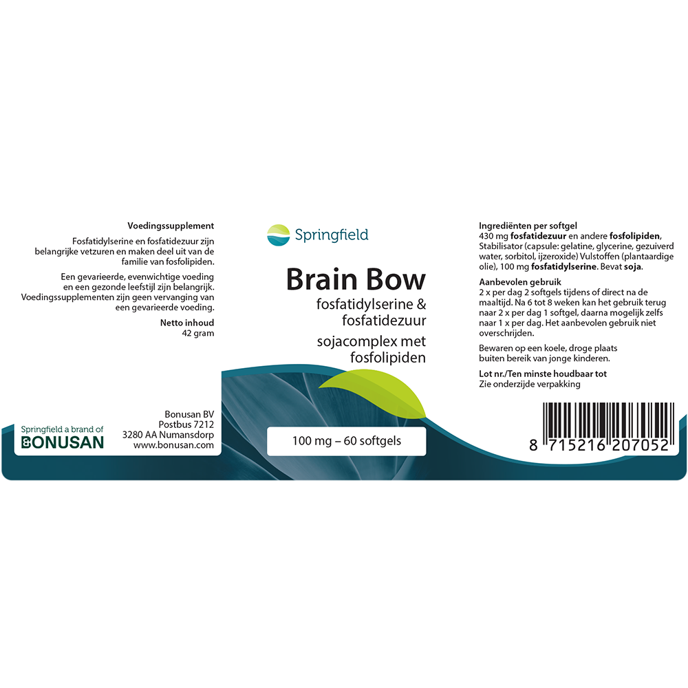 Brain Bow Phosphatidylserine 100 mg/530 mg 60 softgels