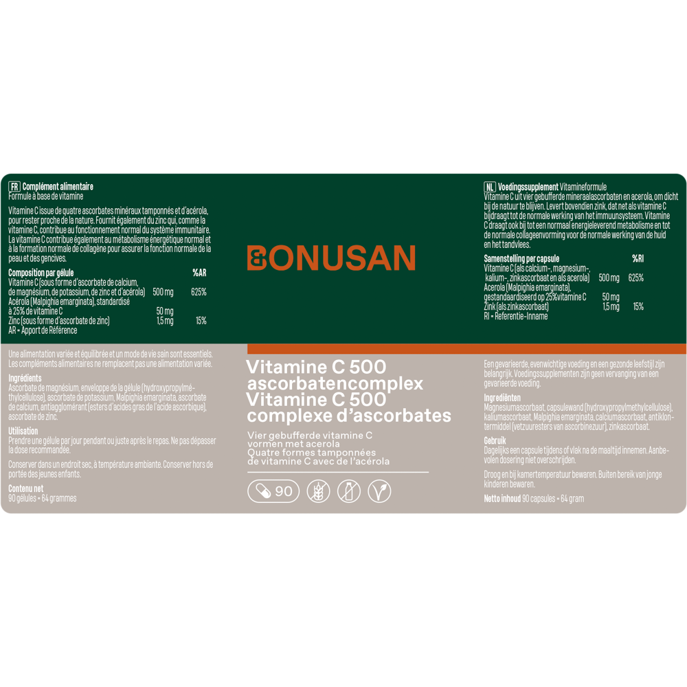 Vitamine C 500 ascorbatencomplex
