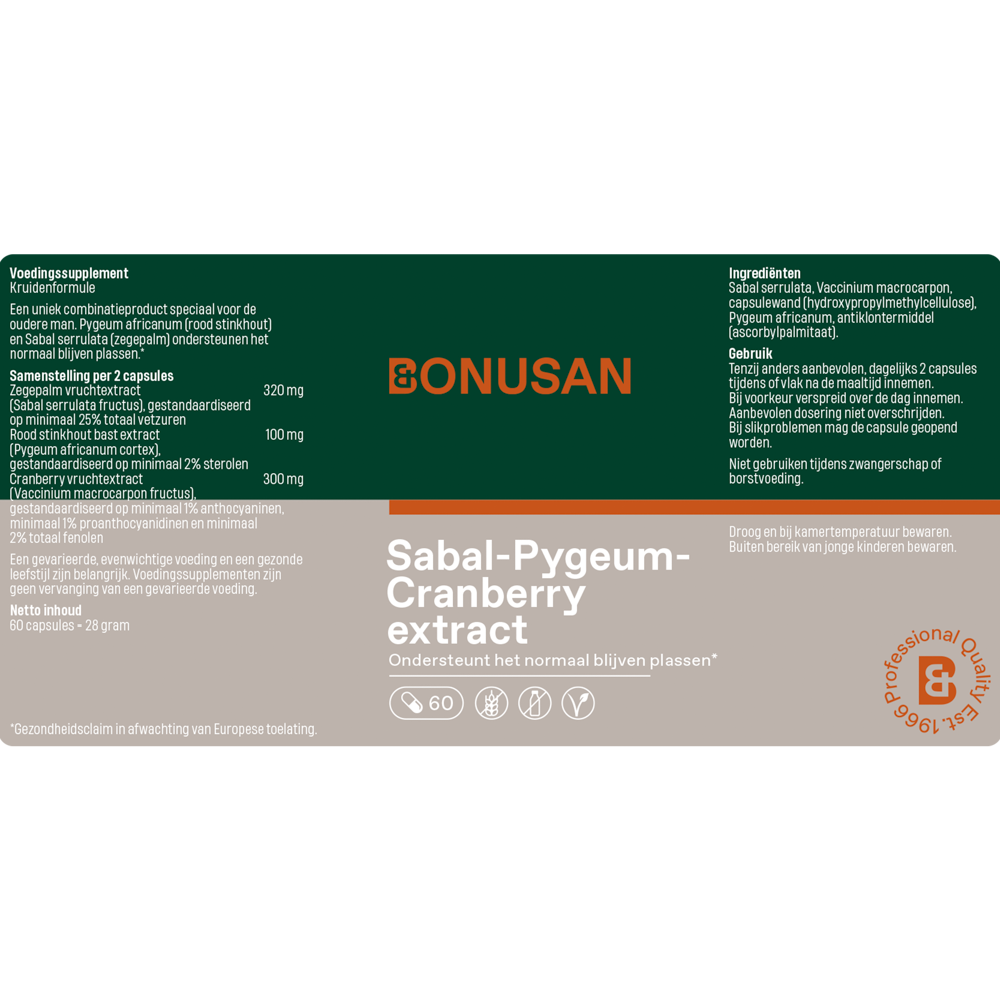 Sabal-Pygeum-Cranberry extract