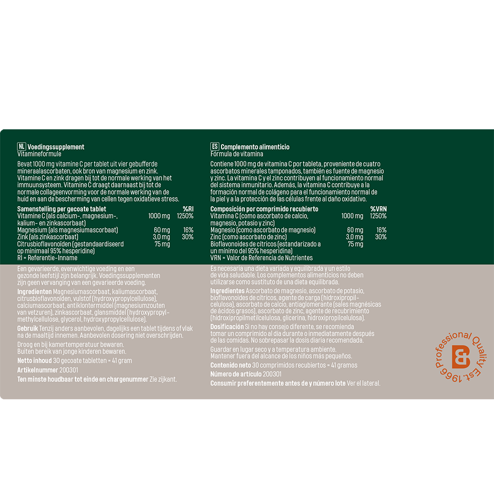Vitamine C 1000 ascorbatencomplex