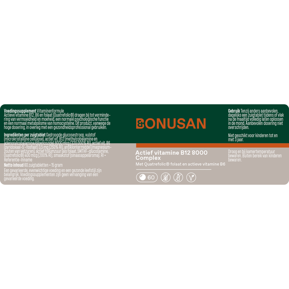 Vitamine B12 actief 8000 mcg 