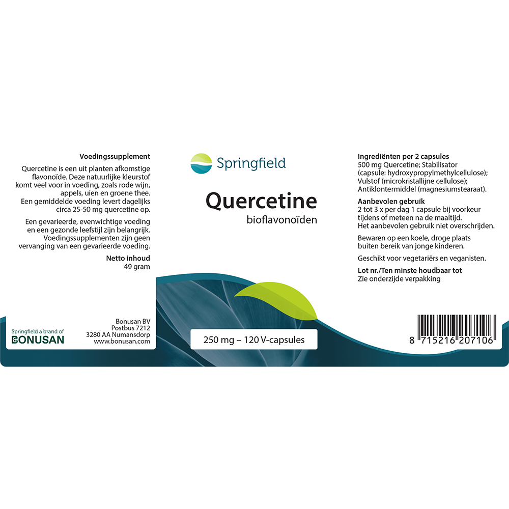 Quercetine 250 mg 120 V-caps.