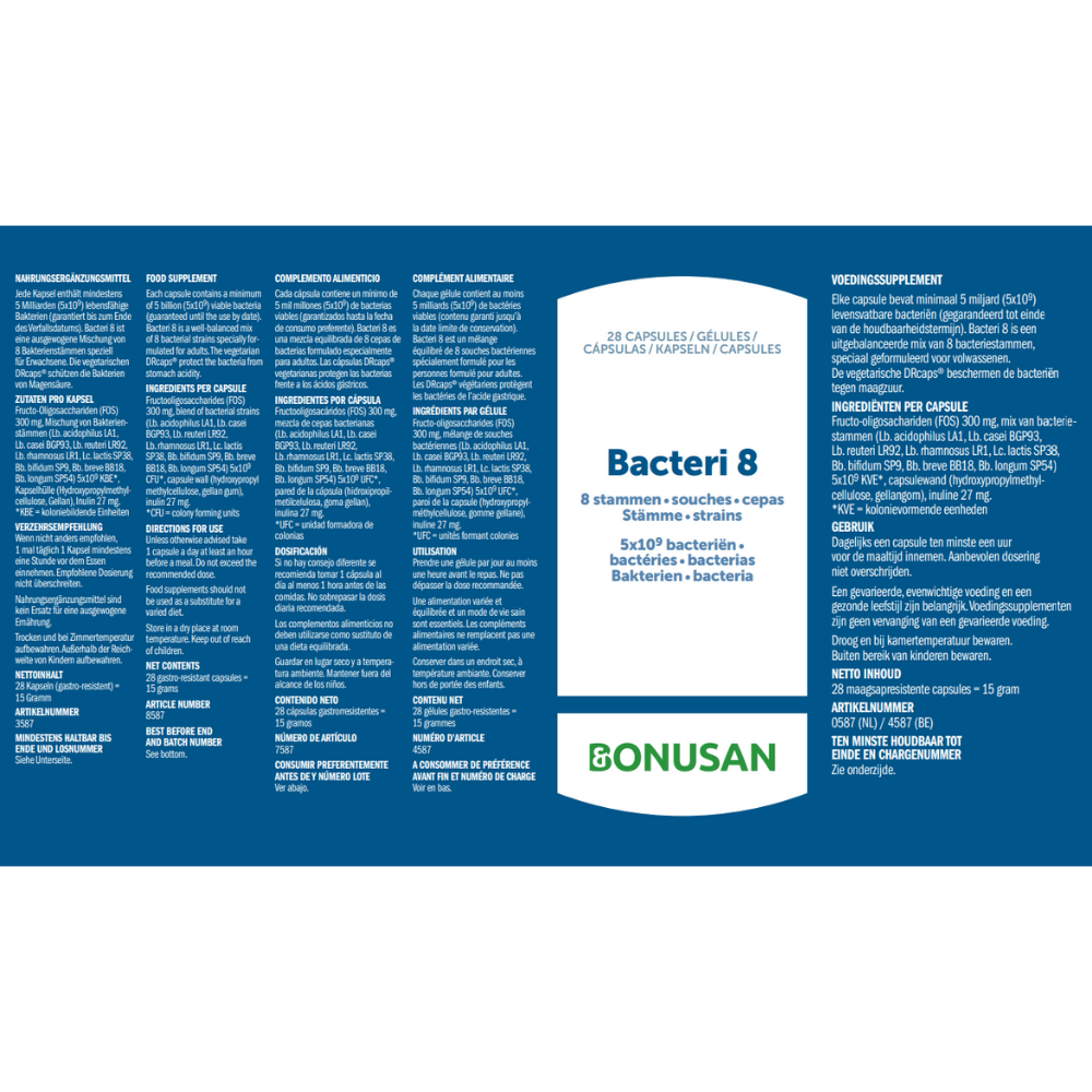 Bacteri 8 capsules 