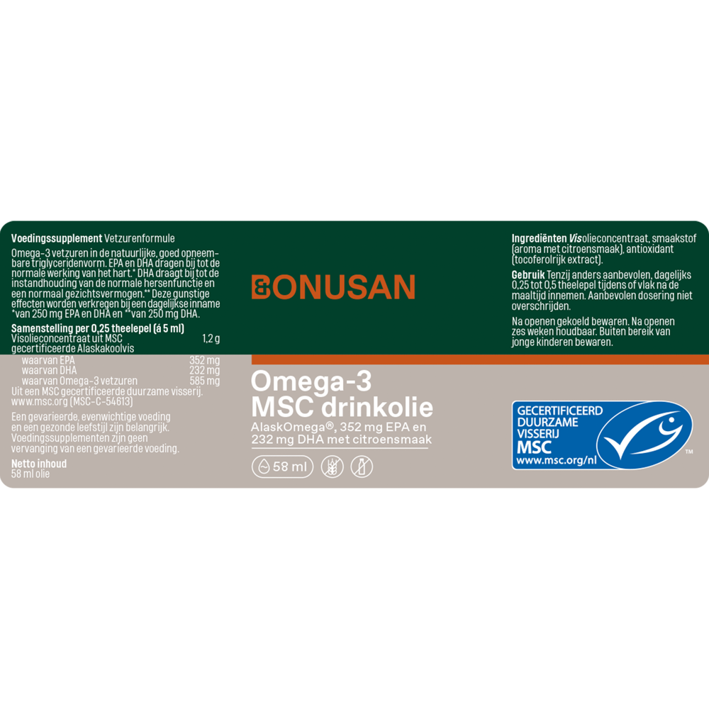 Omega-3 MSC drinkolie