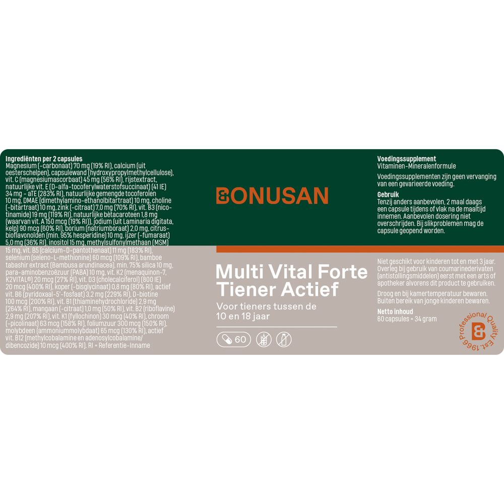 Multi Vital Forte Tiener Actief
