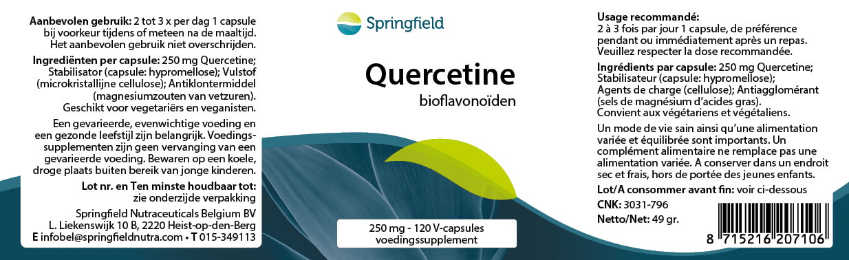 Quercetine 250 mg 120 V-caps.