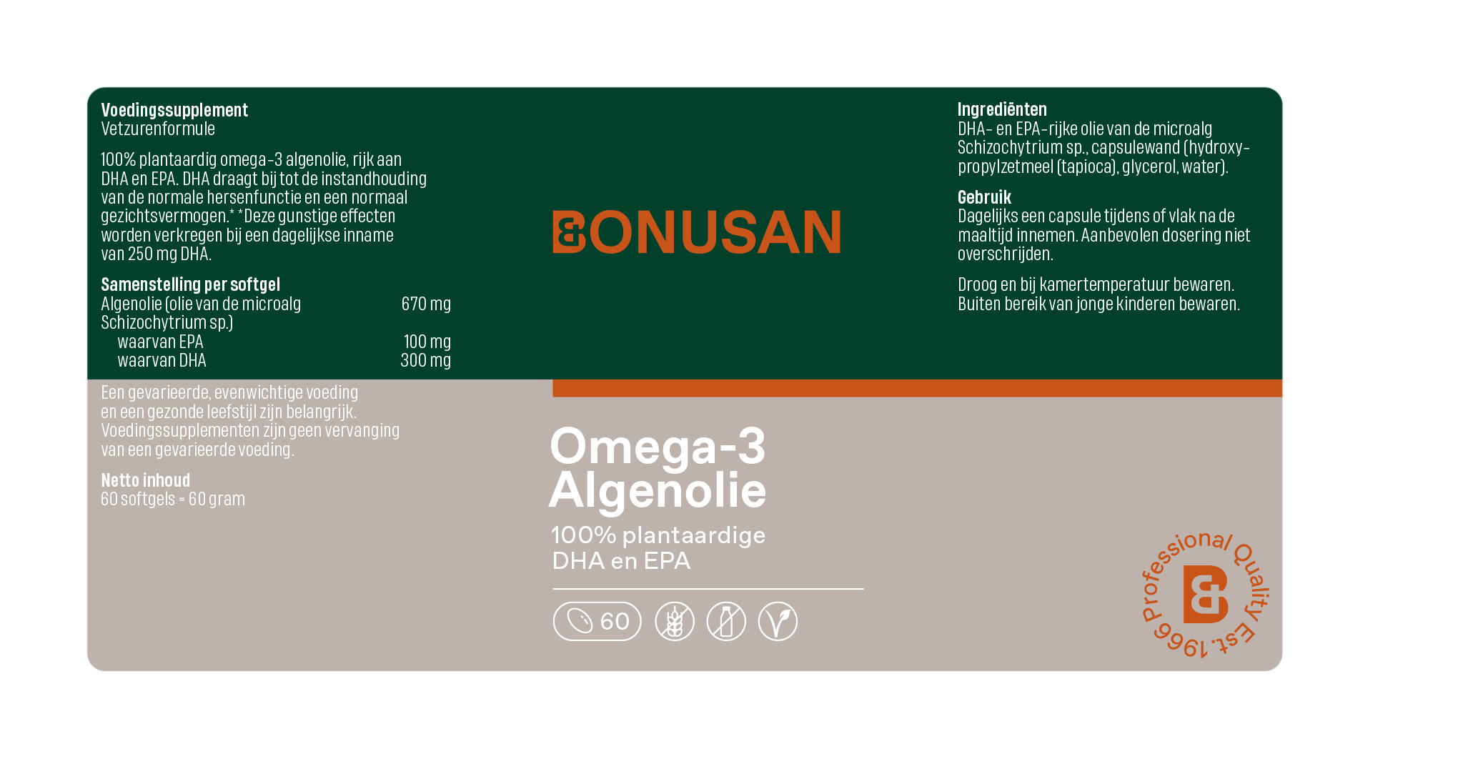 Omega-3 Algenolie