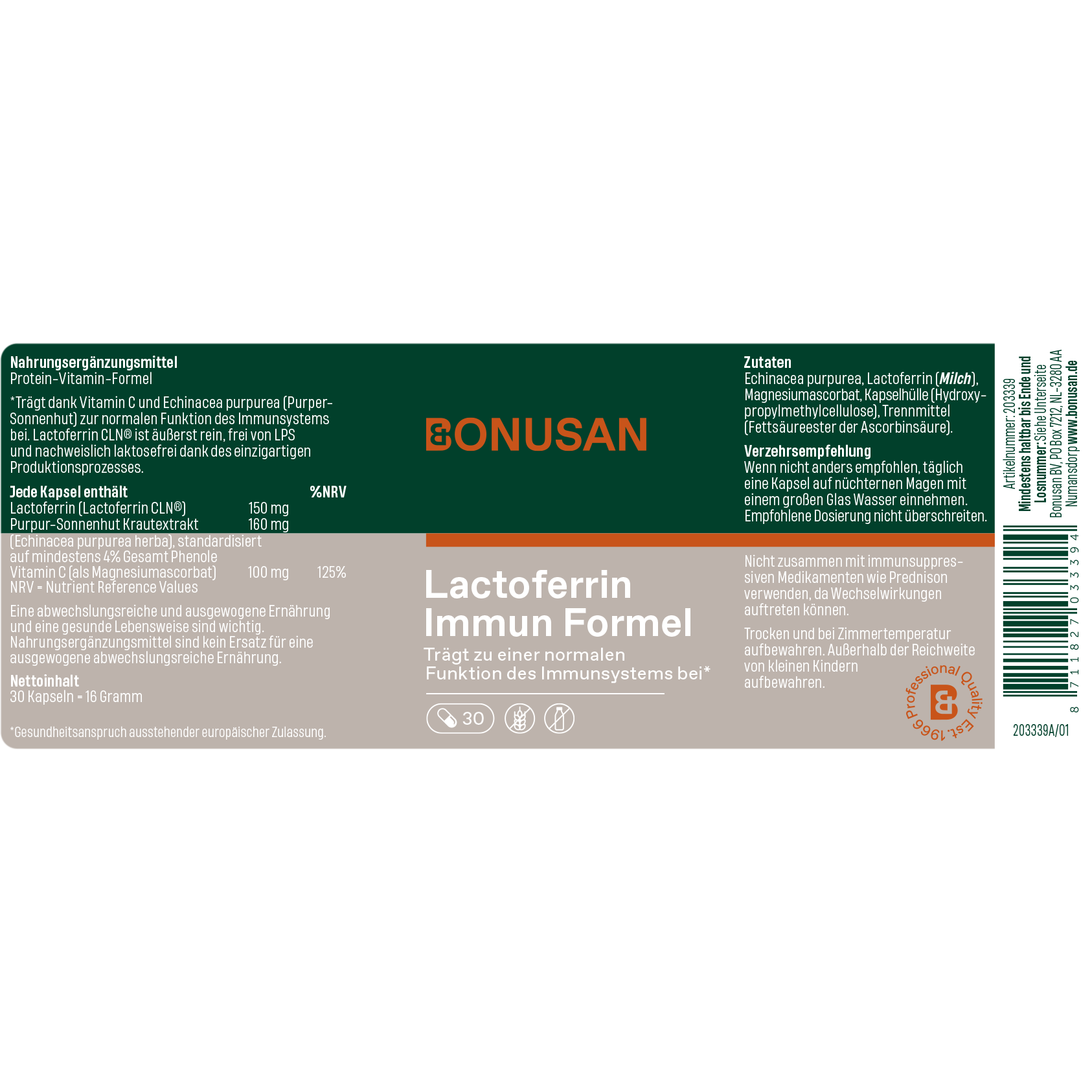 Lactoferrin Immun Formel