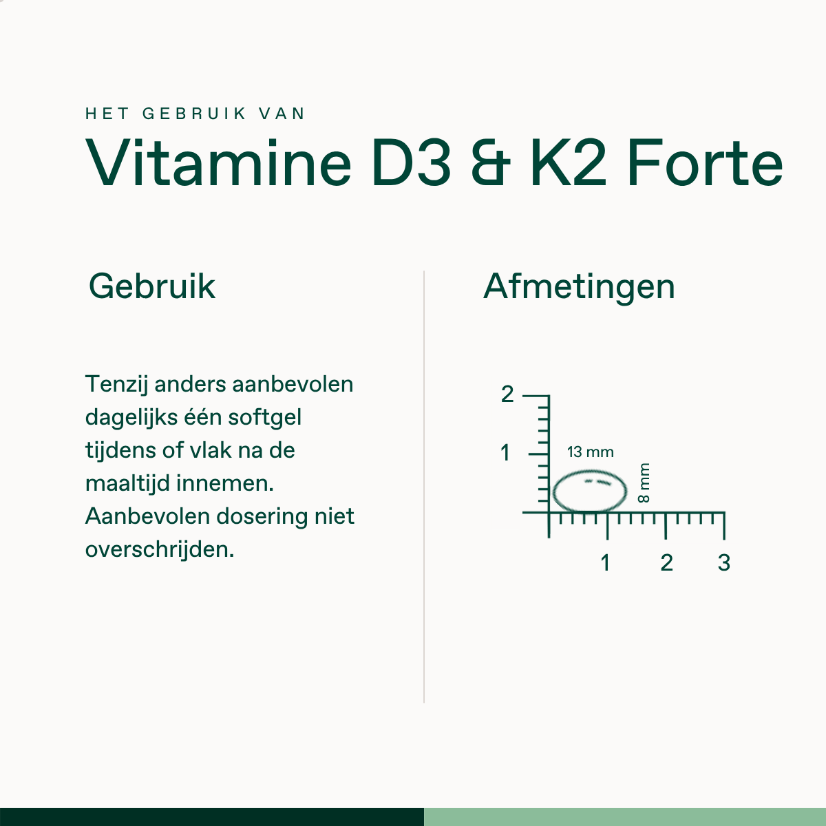Vitamine D3 & K2 Forte
