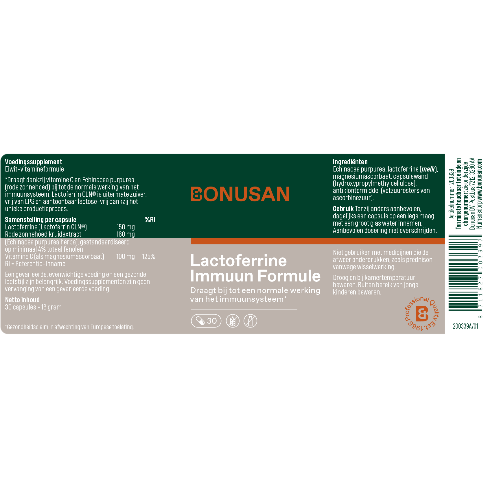 Lactoferrine Immuun Formule