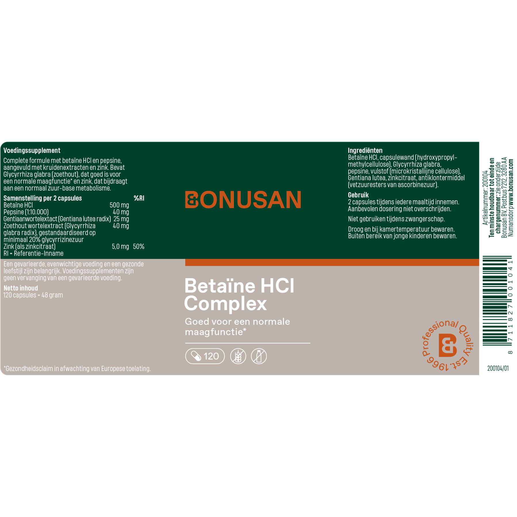 Betaïne HCl Complex