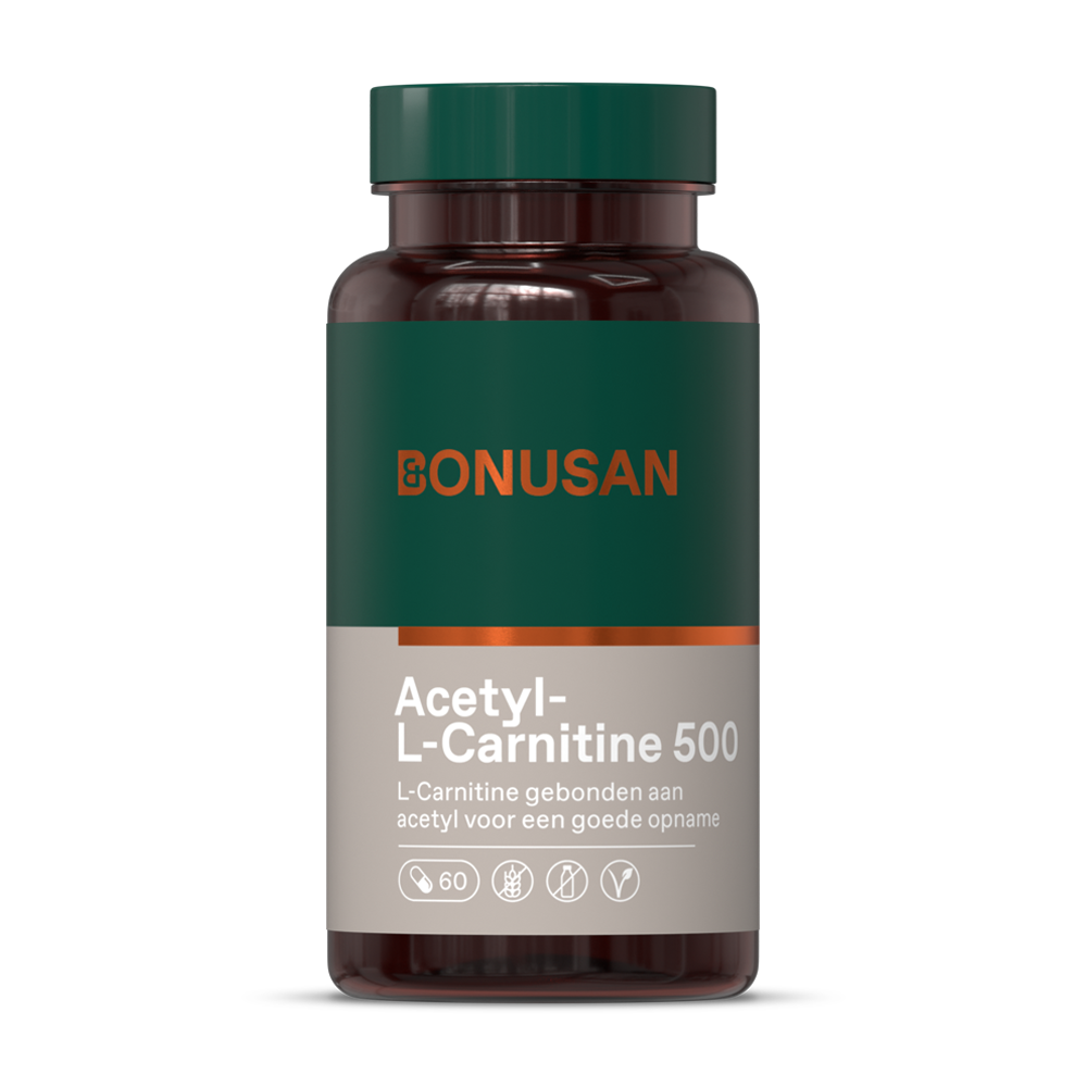 Acetyl-L-Carnitine 500 | 60 capsules | NL | 200920 | Bonusan Acetyl-L-Carnitine 500 | 60 capsules | NL | 200920 | Bonusan