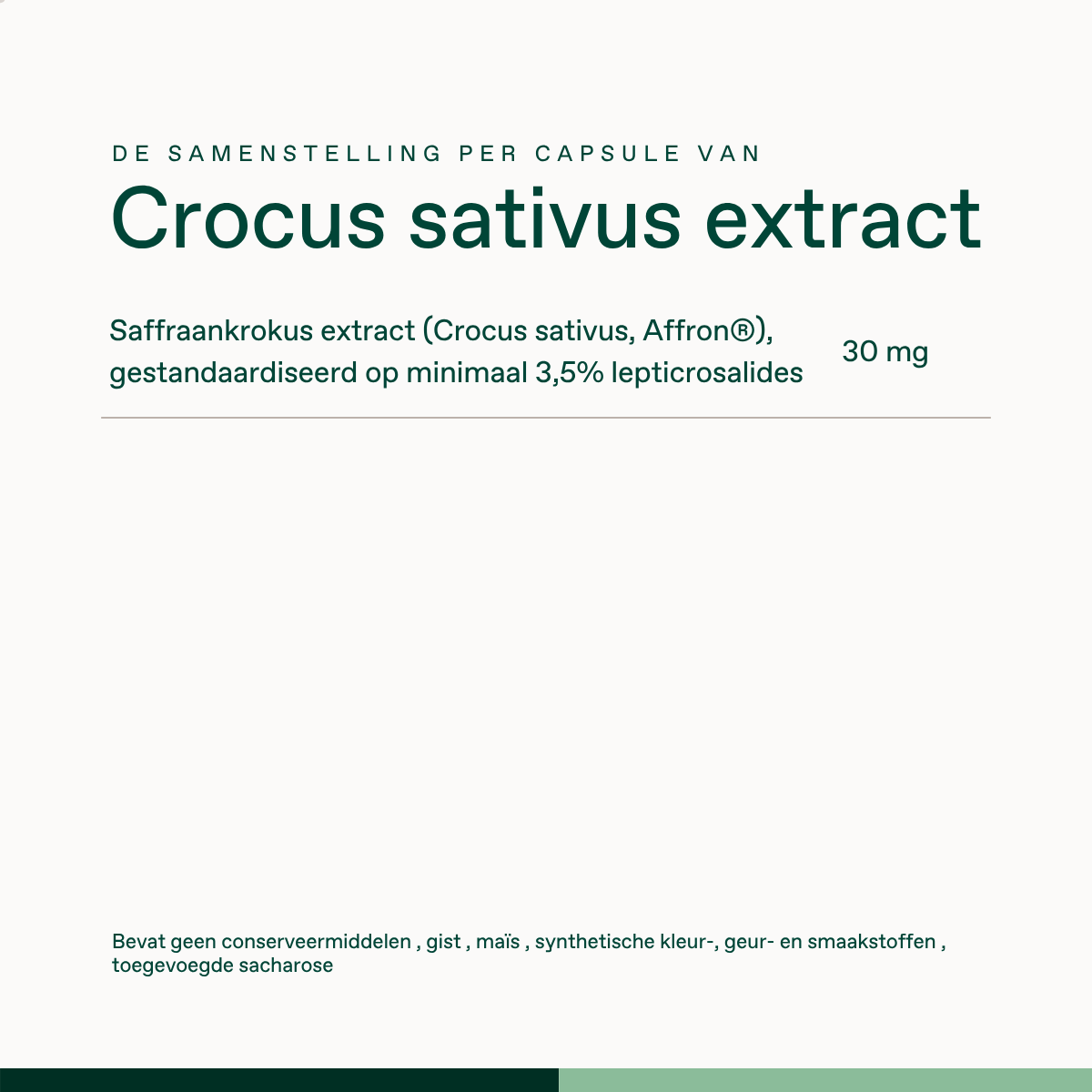 Crocus sativus extract