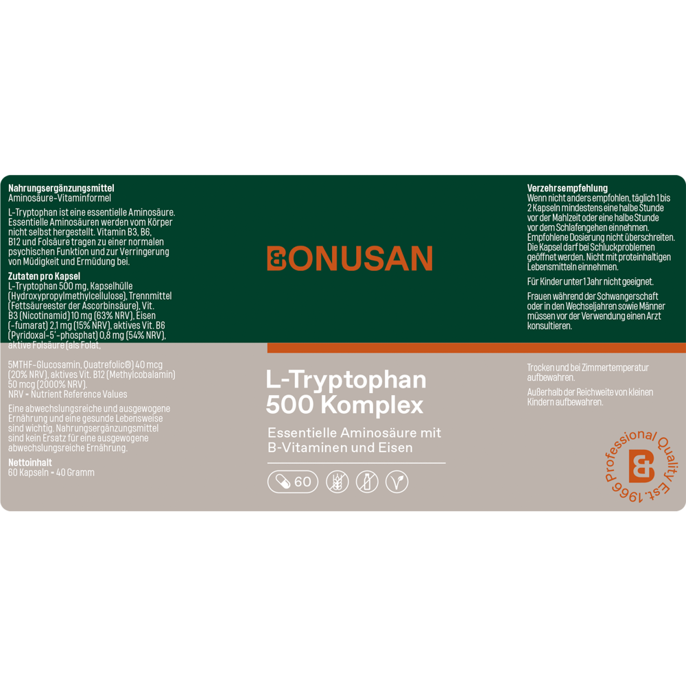 L-Tryptophan 500 Komplex