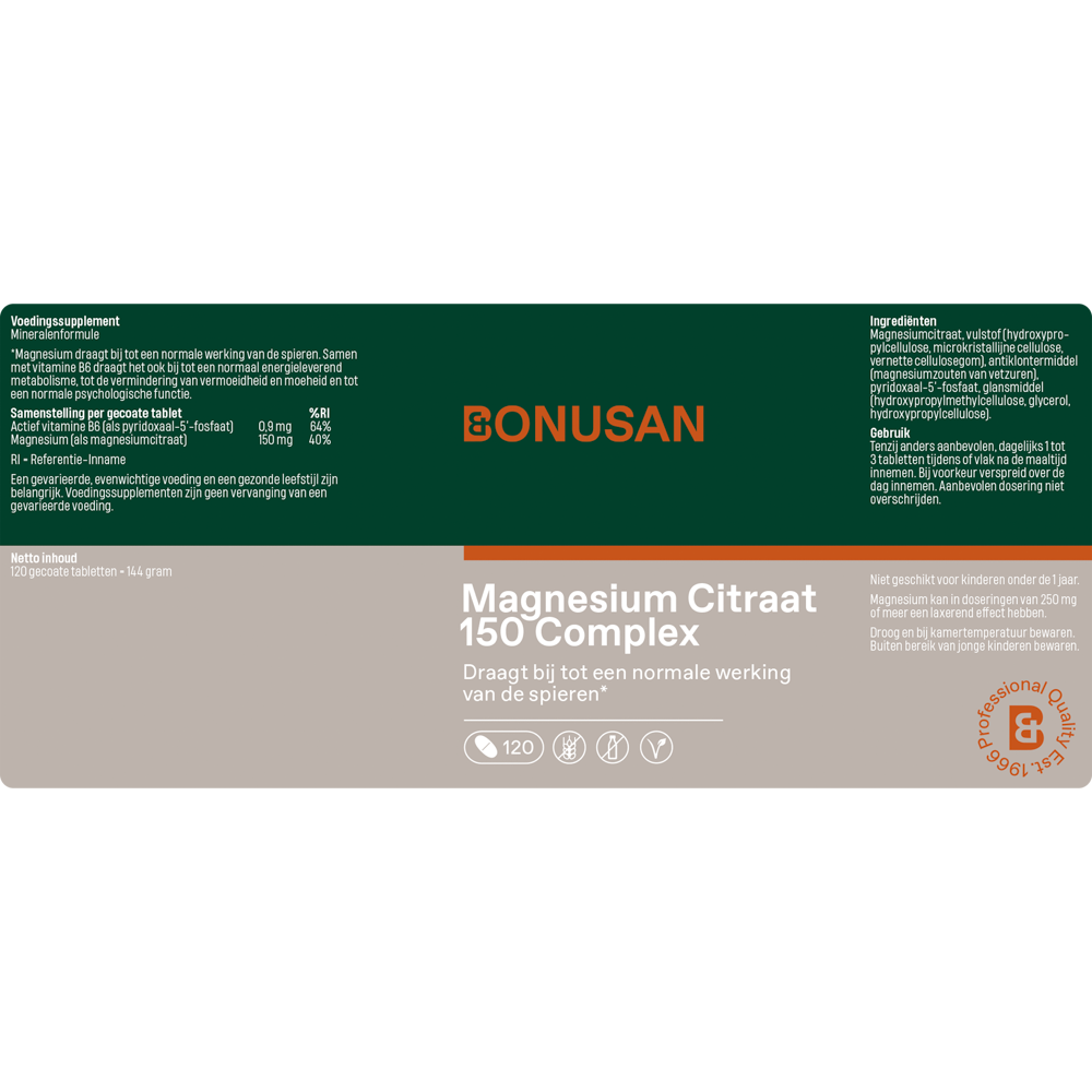 Magnesium Citraat 150 Complex