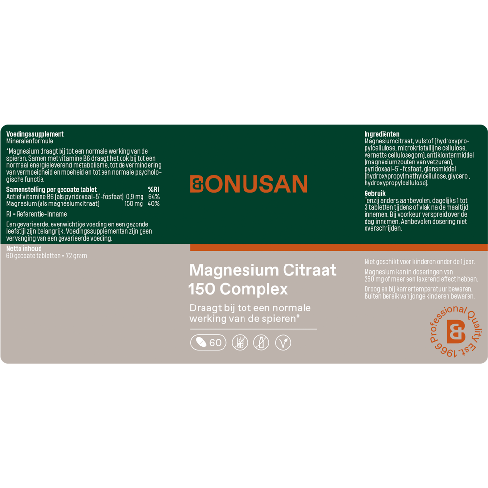 Magnesium Citraat 150 Complex