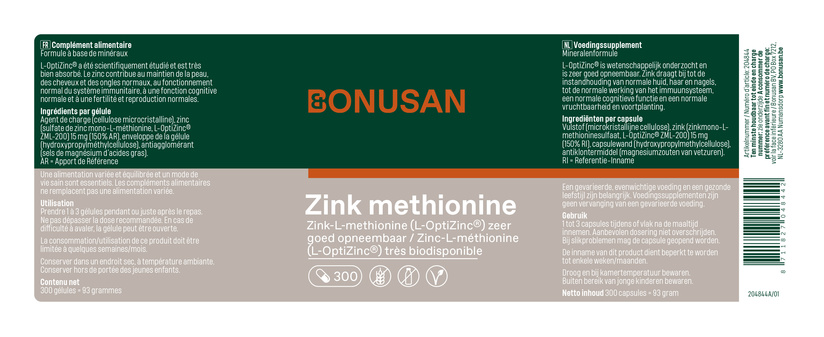 Zink methionine