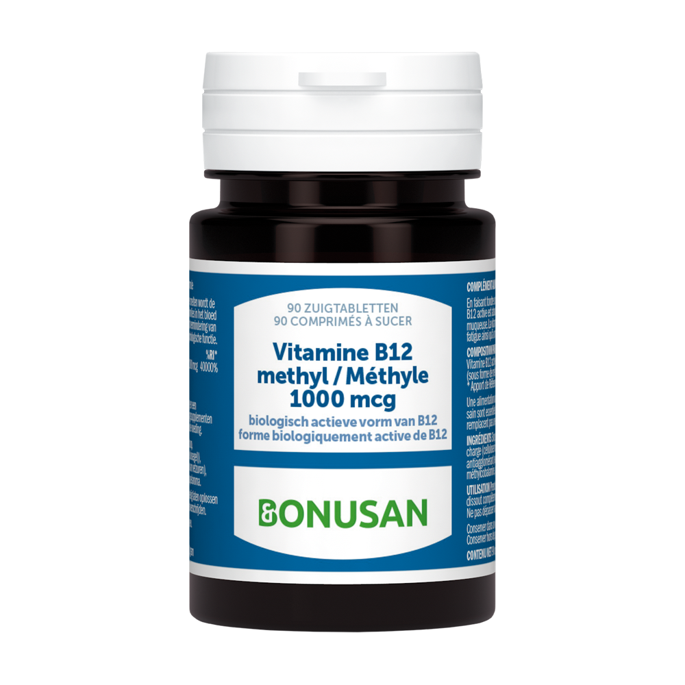 Vitamine B12 methyl 1000 mcg BE 90 zuigtabletten 4764 Bonusan